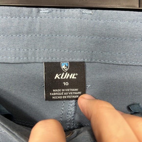 Kuhl Trekr Kapri Pants Women's 10 Blue Nylon Cinch Leg Hiking Outdoor - Picture 13 of 16
